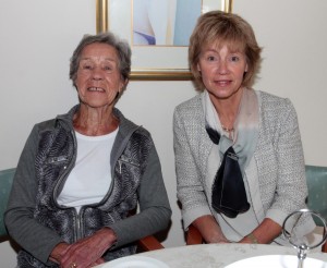 On Wednesday morning in Kerlogue Nursing Home at the Alzheimer's Tea party were Jo Brogan and Joan Bowe.