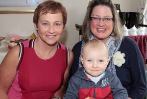 On Wednesday morning in Kerlogue Nursing Home at the Alzheimer's Tea party were Paula Stafford (host), Katrina Haslam and Killian Whelan